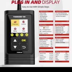 Think! THINKOBD100 Black OBD2 Automotive Diagnostic Scanner
